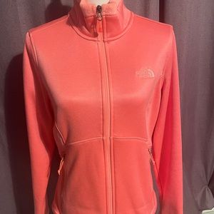 Bright pink The North Face Full zip sweater jacket